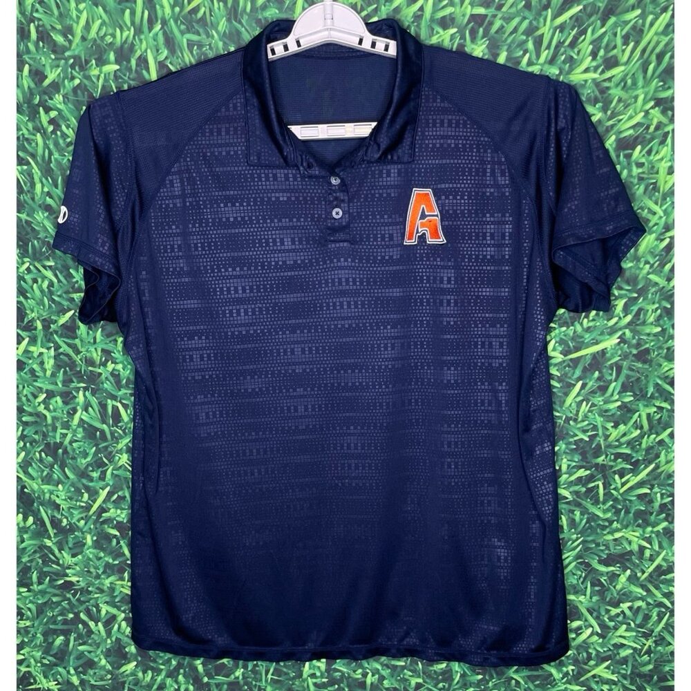Auburn University Marching Band AU Navy Blue Short Sleeve Polo Shirt Women’s XL